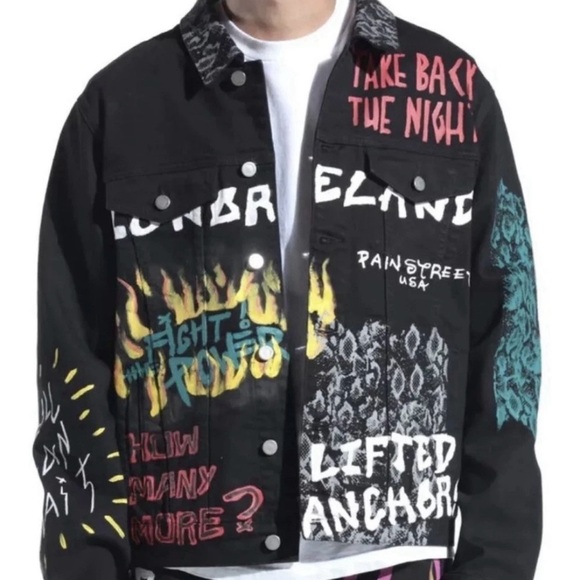 Lifted Anchors Other - “Lifted Anchors Small Denim Jacket – Take Back The Night”
